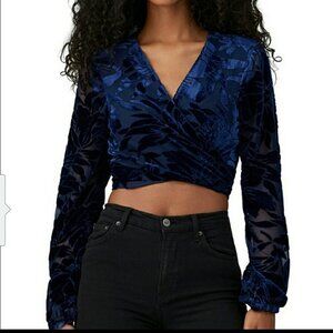 Hutch Velvet Crop Top
